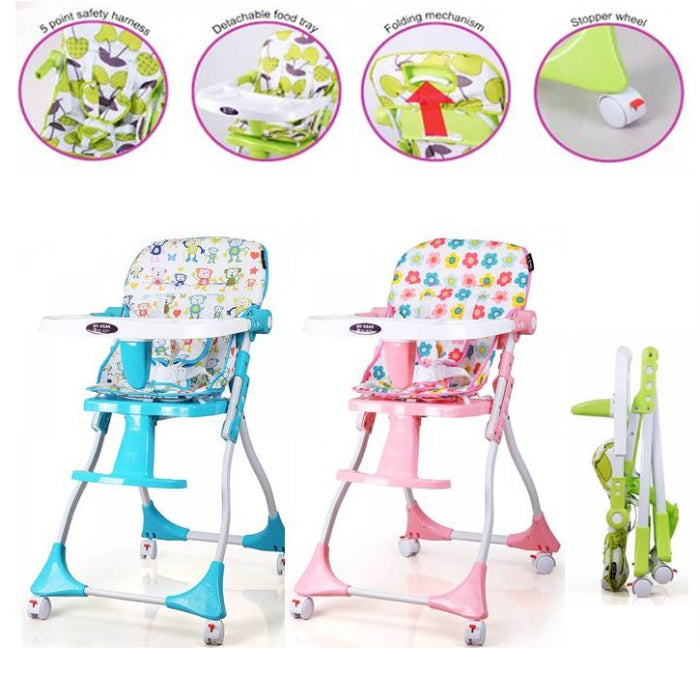Baby Feeding High Chair with Foot Rest