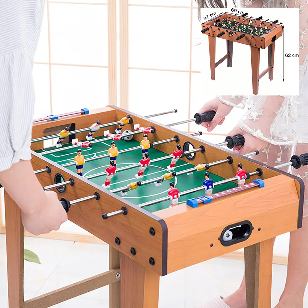 dimensions and how to play Wooden Table Football Game Set