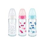 NUK FC Bottle TEMPERATURE CONTROL SILICONE GLASS 0-6m 240 ml 7370