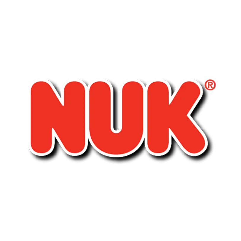Nuk baby feeding bottles and nursing mothers accessories brand logo