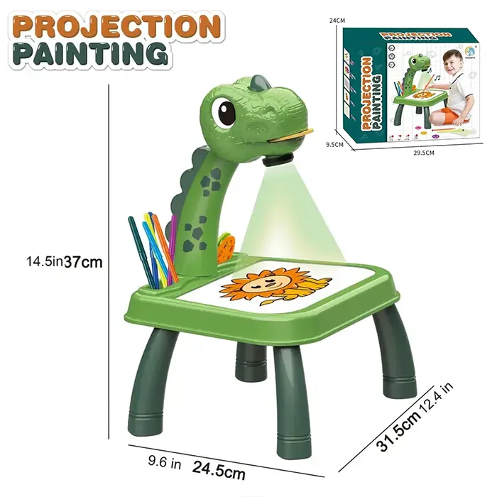 kids drawing projector table measurements