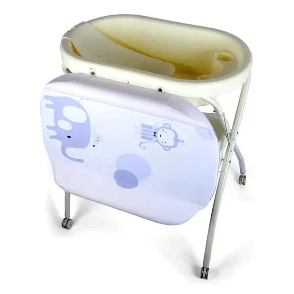 Infant Changing Station with Baby Bathtub & Stand – Foldable BS-220B_3
