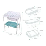 Multifunctional Baby Diaper Table With Foldable Bathtub BS-080FB