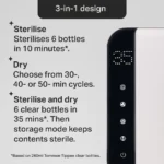 Tommee Tippee Ultra UV Sterilizer, Dryer & Storage 423110