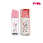 Farlin Glass Feeding Bottle – Wide-Neck 240ml 3+m – AB-32010
