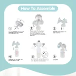 Farlin Manual Breast Pump with Swivel Handle – Wide Neck AA-11008
